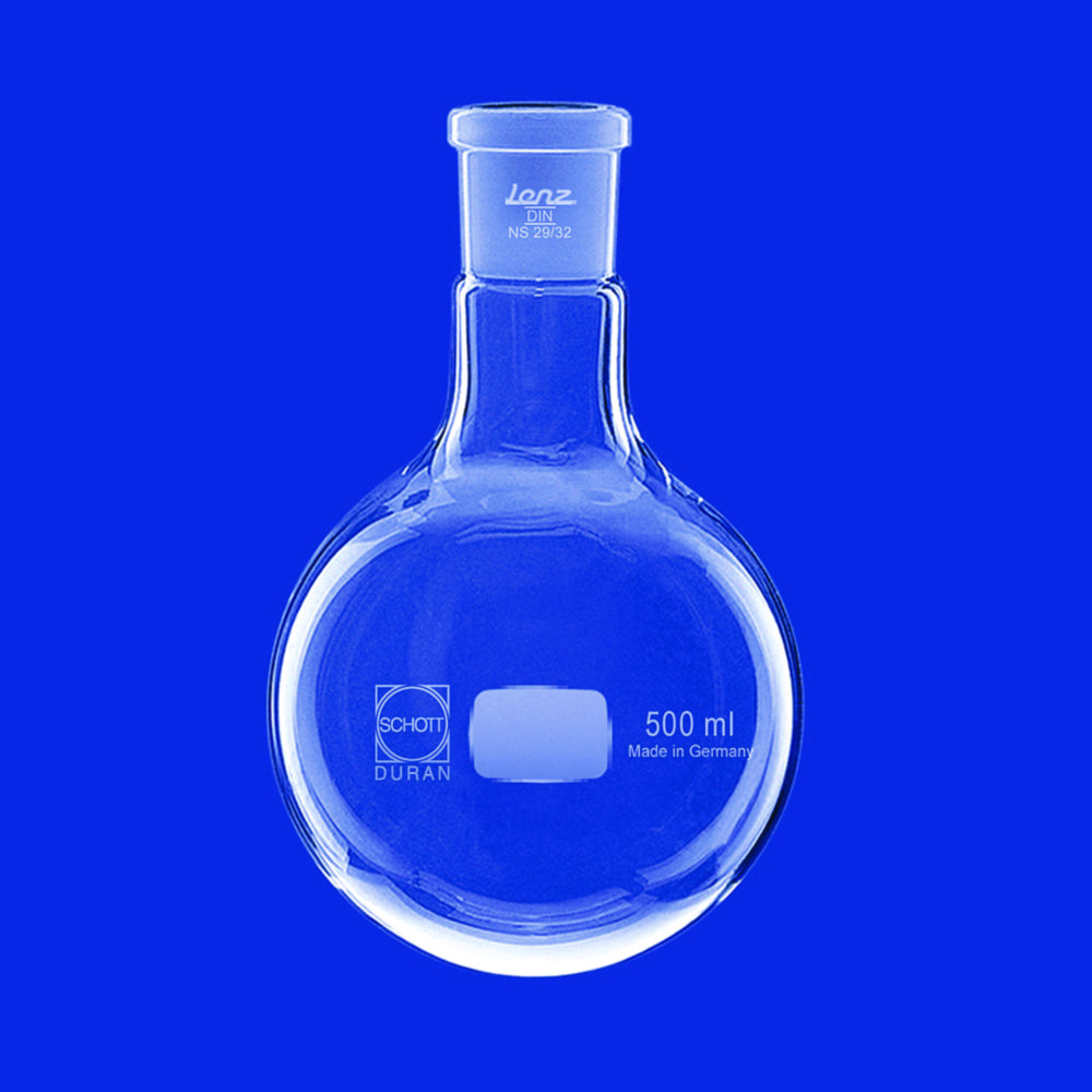 Round bottom flasks with conical ground joint, DURAN®