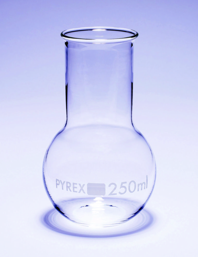 Flasks, boiling, flat bottom, wide neck, Pyrex® Flasks, boiling, flat bottom, wide neck, Pyrex®