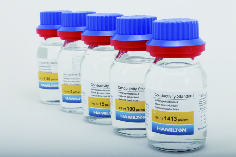 Conductivity standards with certification Conductivity standards with certification