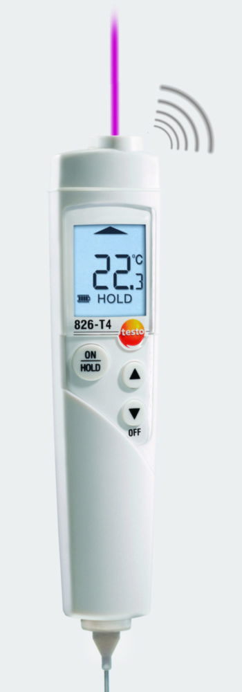 Infrared thermometer testo 826-T4, with penetration probe Infrared thermometer testo 826-T4, with penetration probe