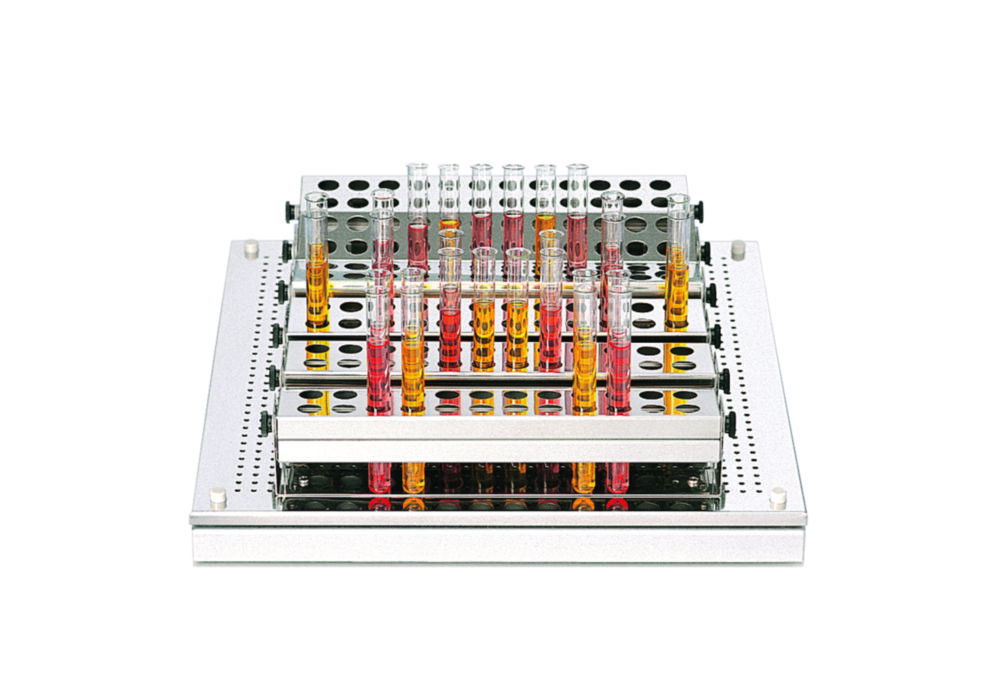 Einsatzgestell für Schütteltablare, Edelstahl