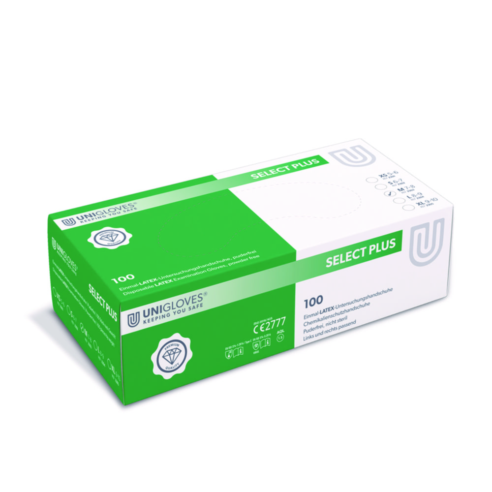 Disposable Gloves Select Plus, Latex Disposable Gloves Select Plus, Latex