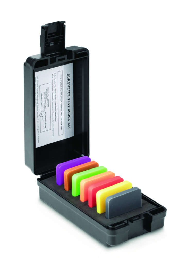 Hardness comparison plates for Shore hardness testers, HB / HD Hardness comparison plates for Shore hardness testers, HB / HD
