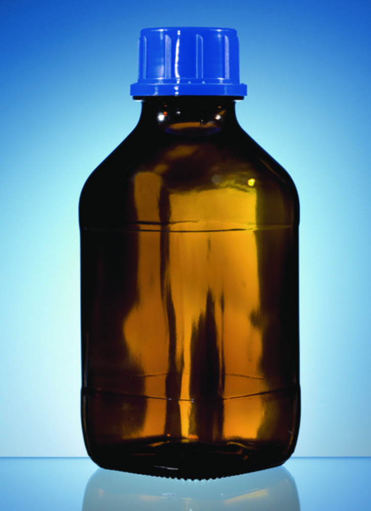 Square bottles, soda-lime glass, coated, amber Square bottles, soda-lime glass, coated, amber