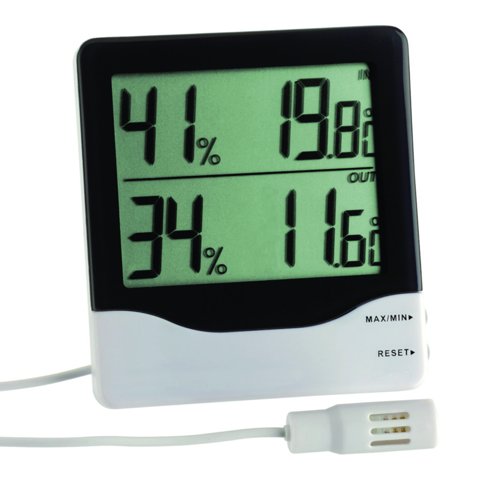 Digital thermo-hygrometer for room and outdoor measurement Digital thermo-hygrometer for room and outdoor measurement