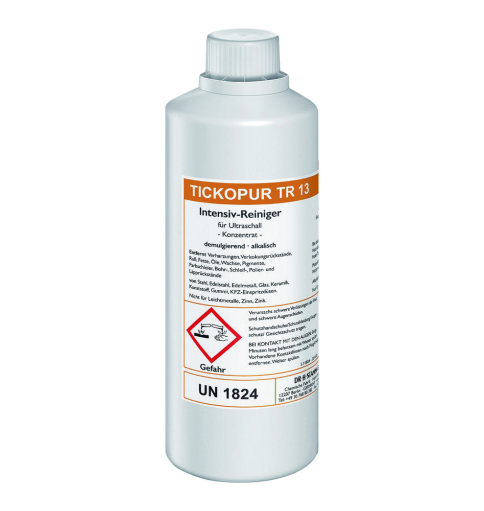 Concentrates for ultrasonic baths TICKOPUR TR 13 Concentrates for ultrasonic baths TICKOPUR TR 13