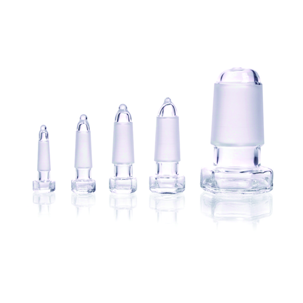 Hexagonal hollow stopper DURAN®, pointed Hexagonal hollow stopper DURAN®, pointed
