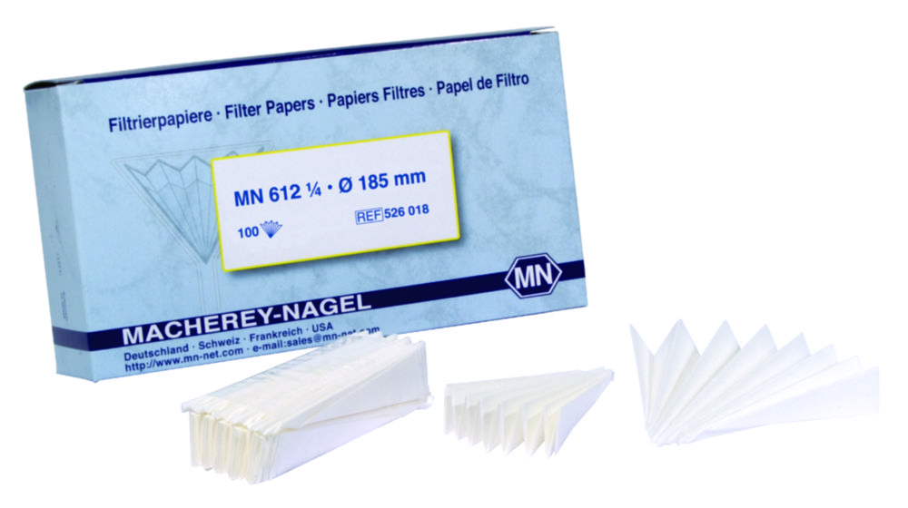 Filter paper, qualitative, type MN 612 1/4, filter circles Filter paper, qualitative, type MN 612 1/4, filter circles