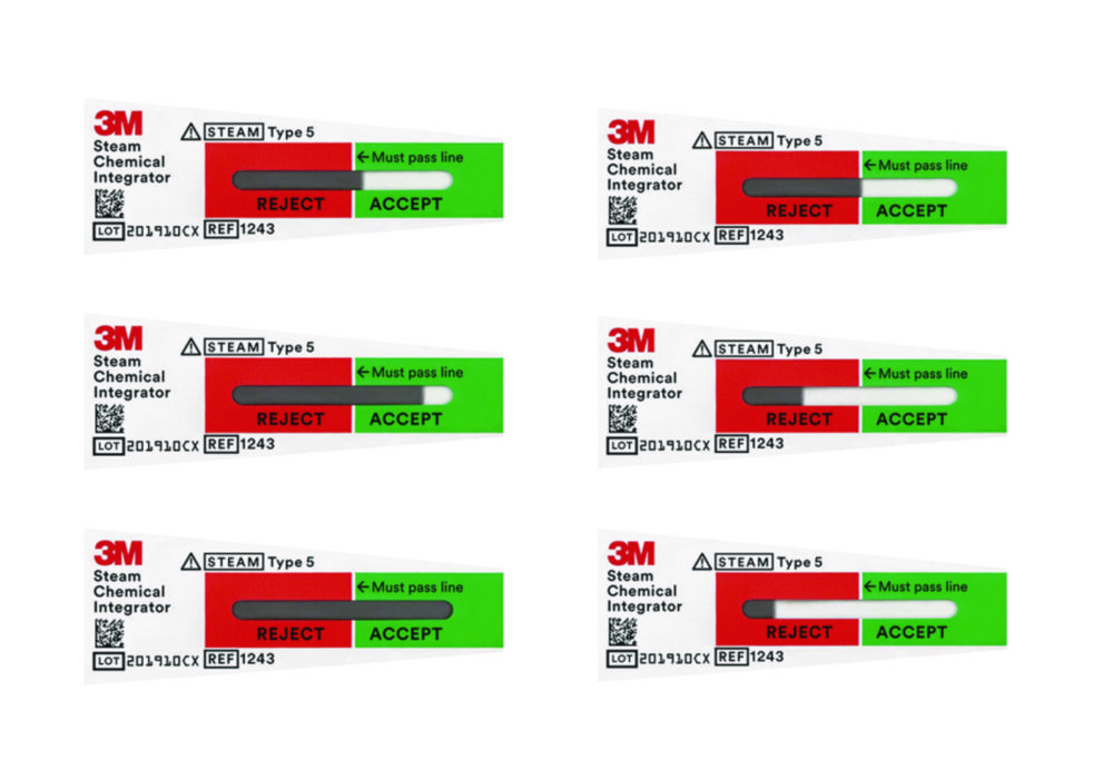 Chemical integrator for steam 3M™ Attest™ Type 5 Chemical integrator for steam 3M™ Attest™ Type 5