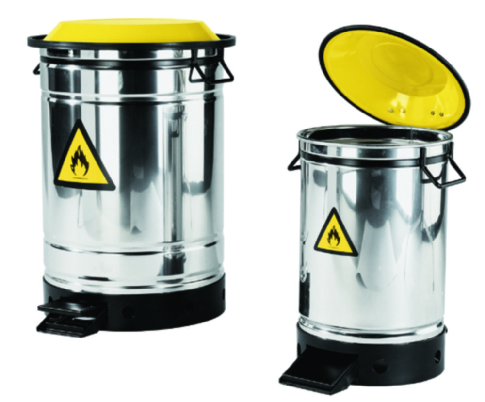 Disposal bin, stainless steel Disposal bin, stainless steel