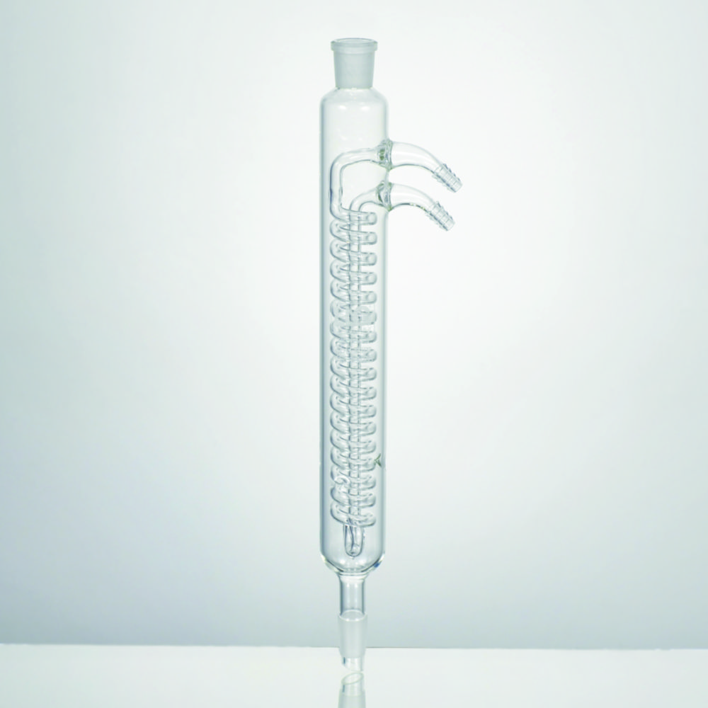 LLG-Condenser acc. to Dimroth, borosilicate glass 3.3, glass olive LLG-Condenser acc. to Dimroth, borosilicate glass 3.3, glass olive