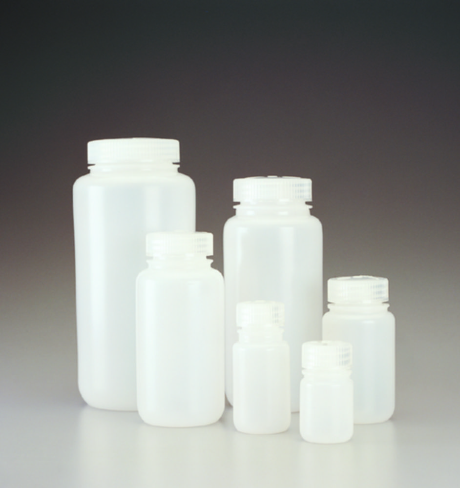 Wide-Mouth Bottles Nalgene™, HDPE with screw cap, PP Wide-Mouth Bottles Nalgene™, HDPE with screw cap, PP