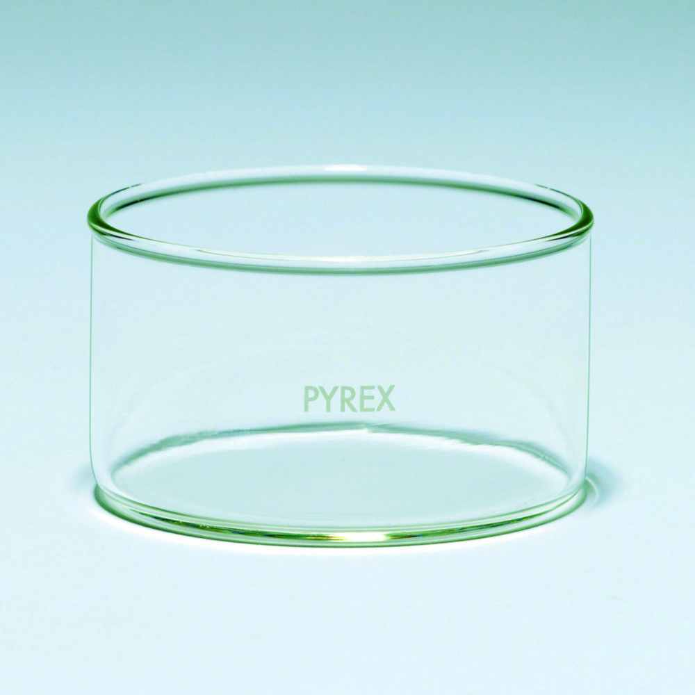 Crystallising dishes, flat bottom, Pyrex® Crystallising dishes, flat bottom, Pyrex®