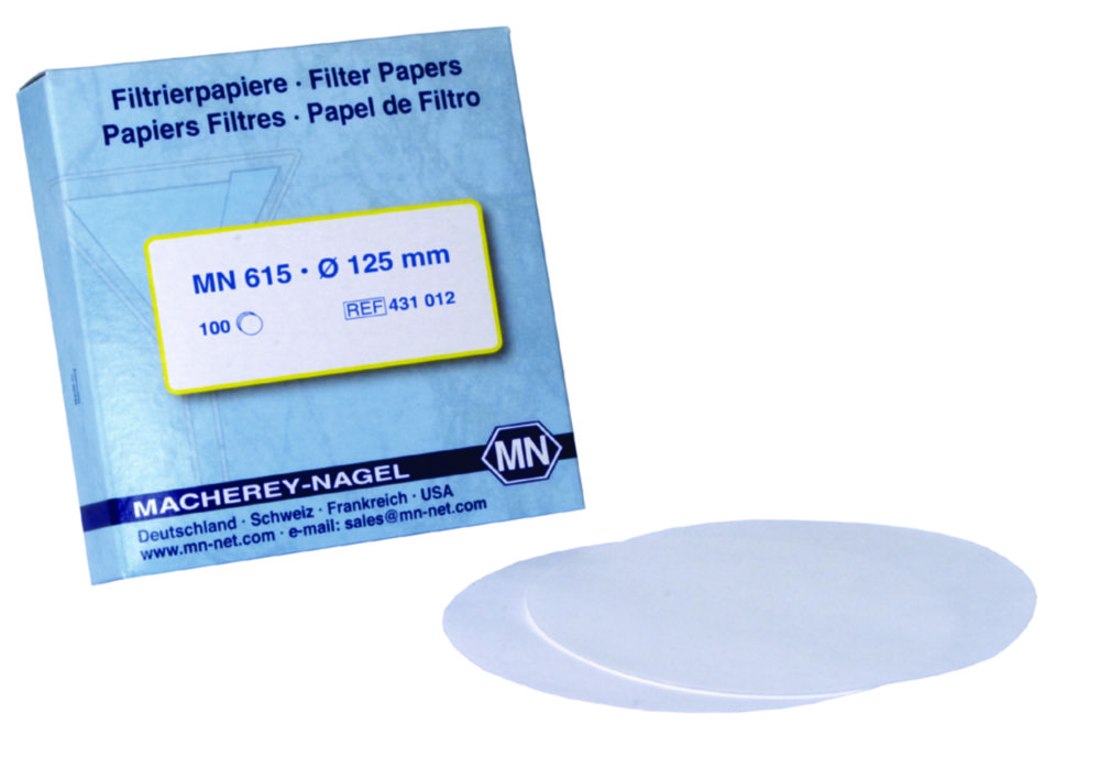 Filter paper, qualitative, type MN 615, circles Filter paper, qualitative, type MN 615, circles