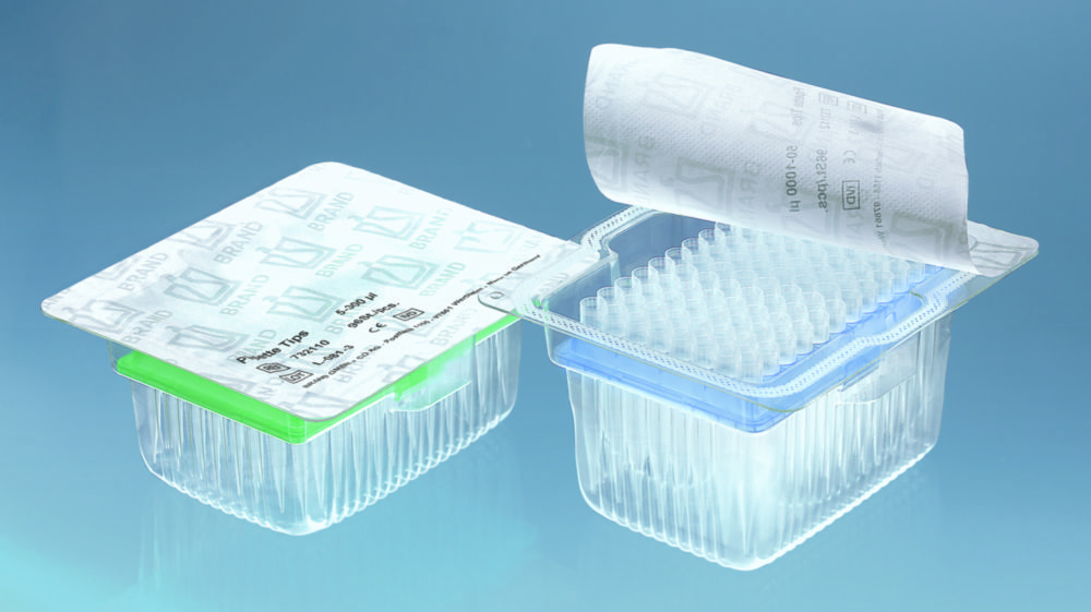 Roboter-Filterspitzen, PP, palettiert im TipRack, BIO-CERT®