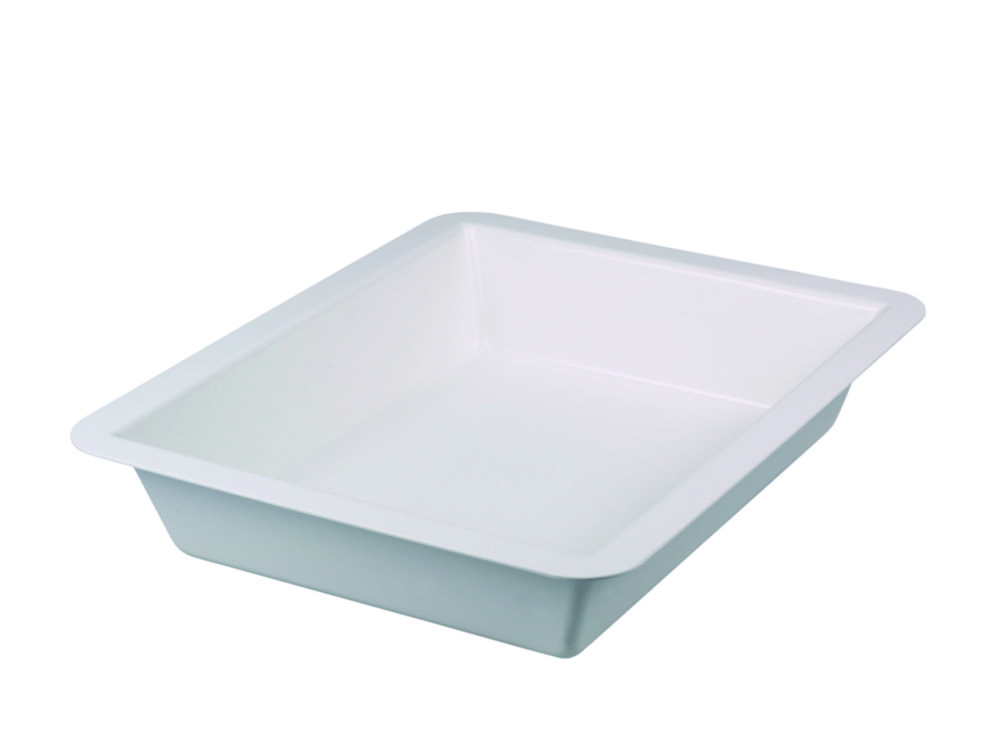 Photographic trays LaboPlast®, PVC, deep form, without ribs on bottom, edge shape straight Photographic trays LaboPlast®, PVC, deep form, without ribs on bottom, edge shape straight