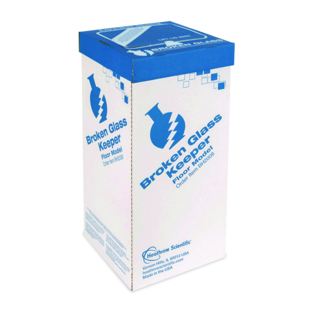 Disposal cartons for broken glass