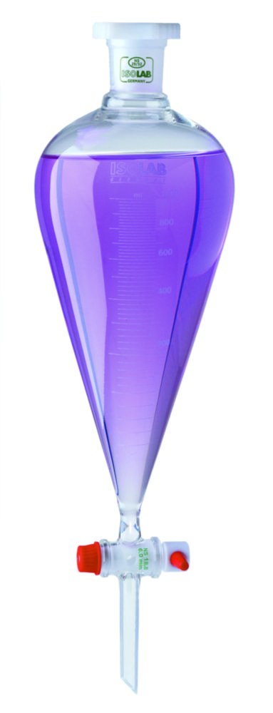 Separating funnels, Squibb-pattern, borosilicate glass 3.3