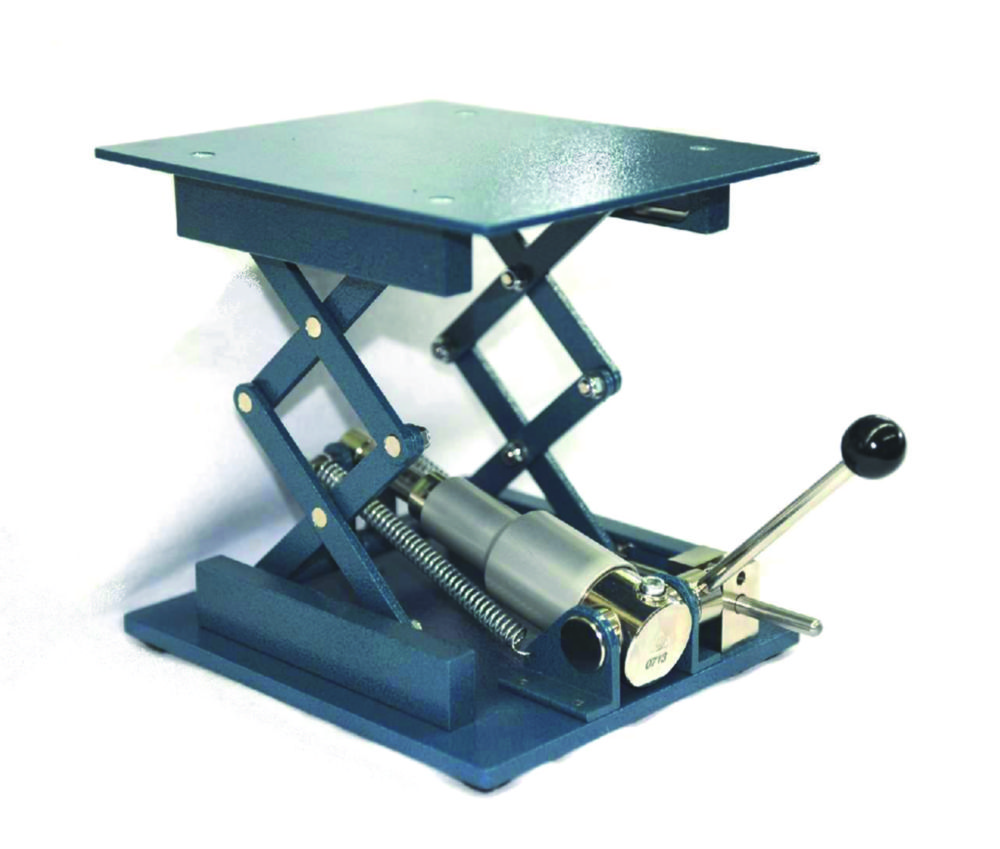 Laboratory jacks with hydraulic drive, powder-coated Laboratory jacks with hydraulic drive, powder-coated