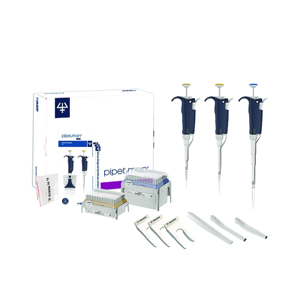 Single channel microlitre pipettes, PIPETMAN® L, variable, starter kits Single channel microlitre pipettes, PIPETMAN® L, variable, starter kits