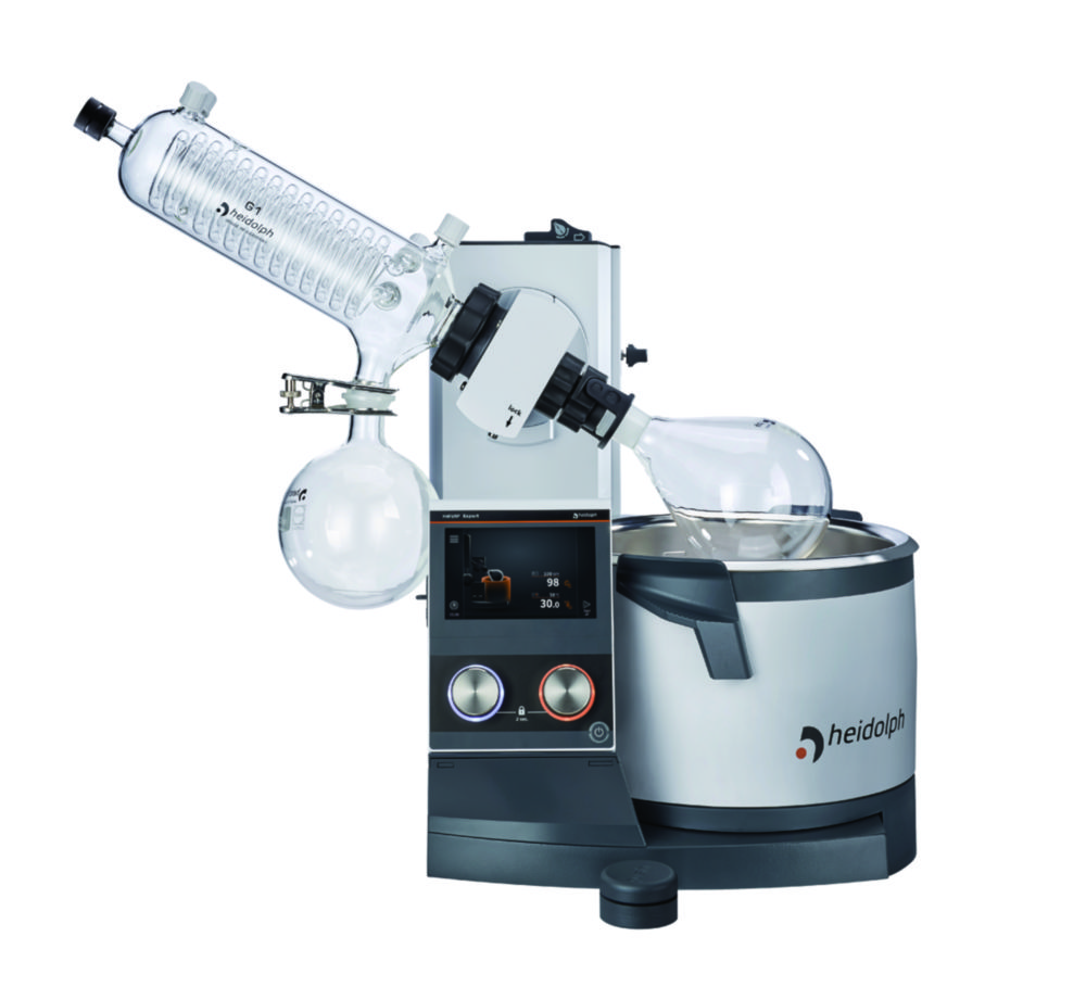 Rotary Evaporators Hei-VAP Expert, with hand lift, angled condenser Rotary Evaporators Hei-VAP Expert, with hand lift, angled condenser
