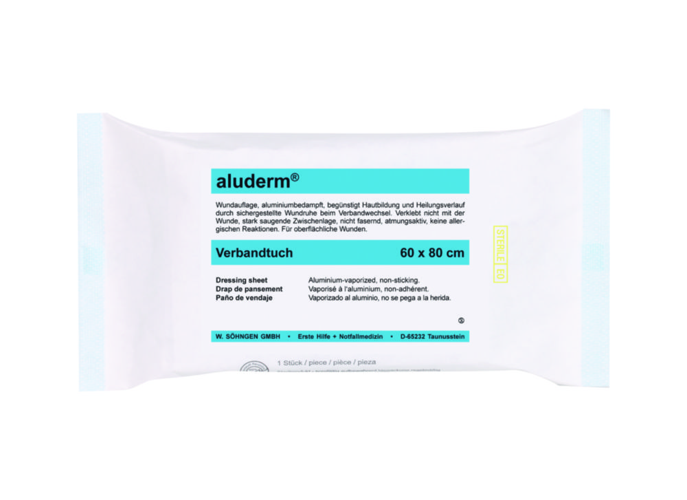 Dressing sheets aluderm®, sterile Dressing sheets aluderm®, sterile