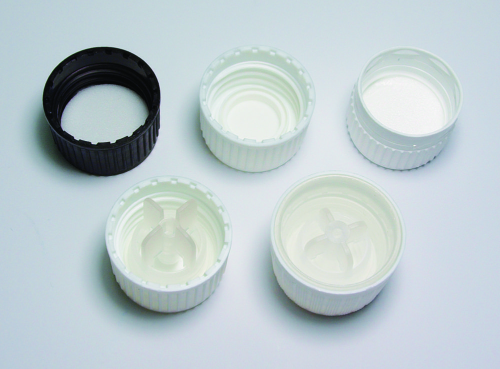 Screw caps for narrow-mouth bottles, PP 28 Screw caps for narrow-mouth bottles, PP 28
