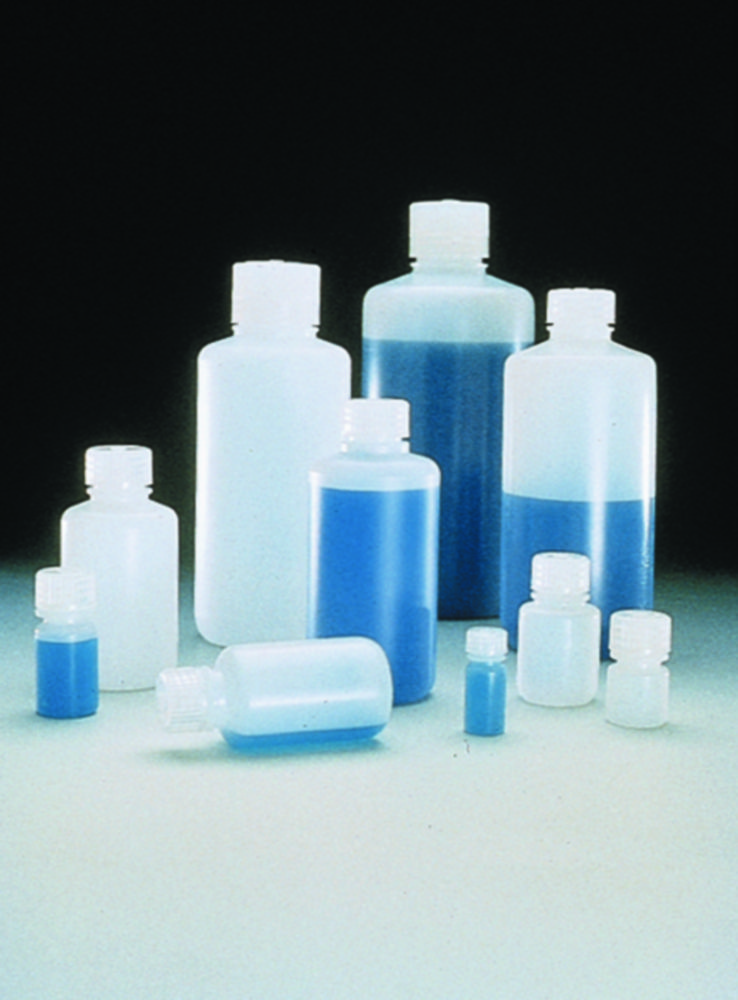 Narrow-mouth bottles Nalgene™, HDPE, with screw cap, PP Narrow-mouth bottles Nalgene™, HDPE, with screw cap, PP