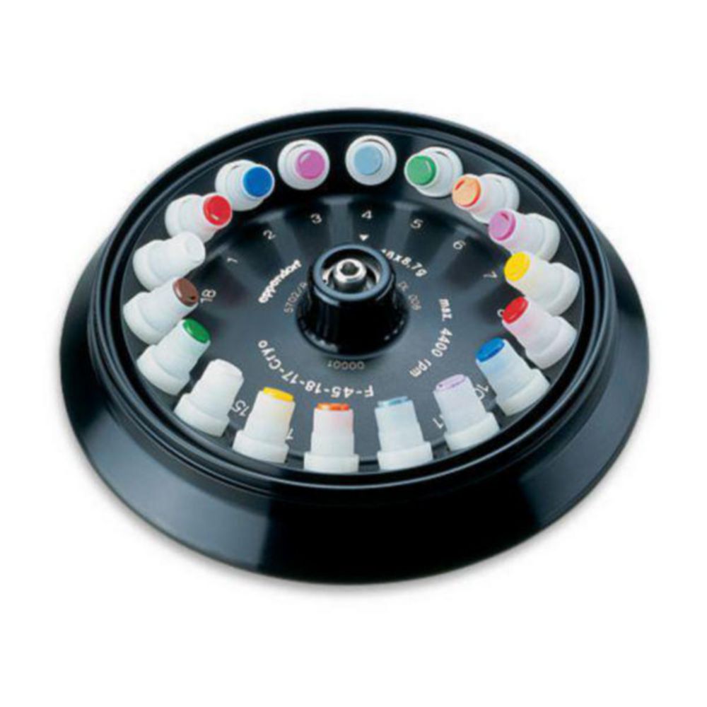 Fixed angle rotor F-45-18-17-Cryo for centrifuges 5702/5702 R/5702 RH Fixed angle rotor F-45-18-17-Cryo for centrifuges 5702/5702 R/5702 RH