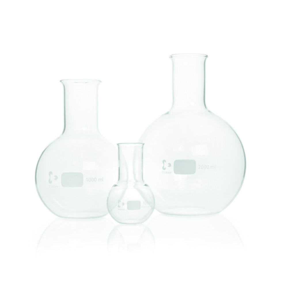 Flat bottom flasks, DURAN®, wide neck Flat bottom flasks, DURAN®, wide neck