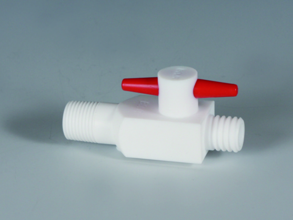 2-way/3-way stopcocks, PTFE for Reactor lids 2-way/3-way stopcocks, PTFE for Reactor lids