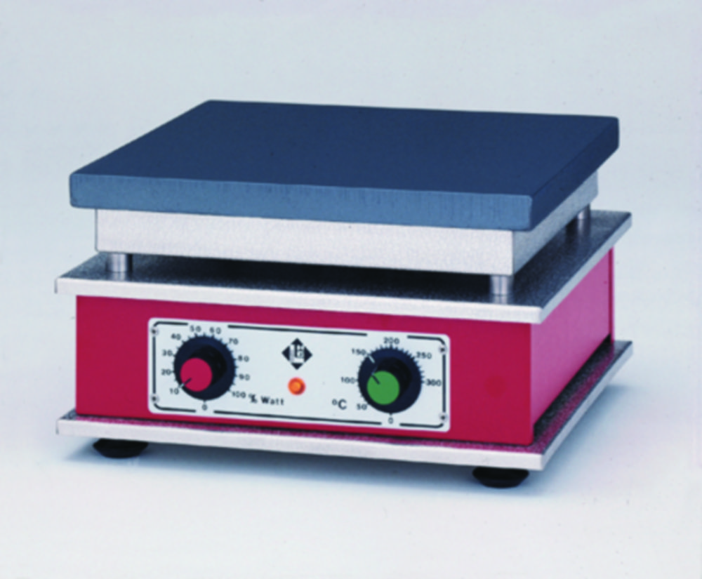 Heizplatten mit Leistungssteller, thermostatischer Regelung und Festkabel