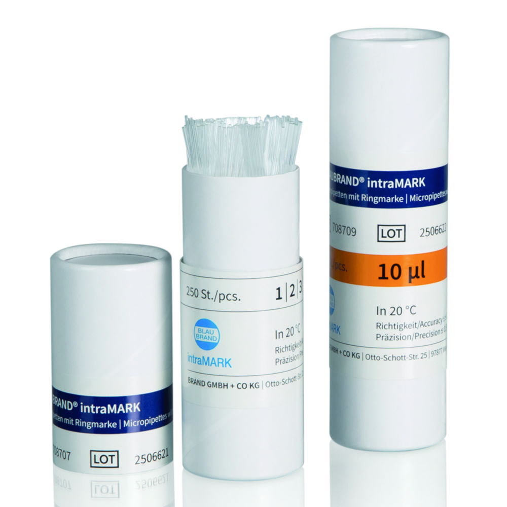 Einmal-Mikropipetten intraMARK, mit Ringmarke