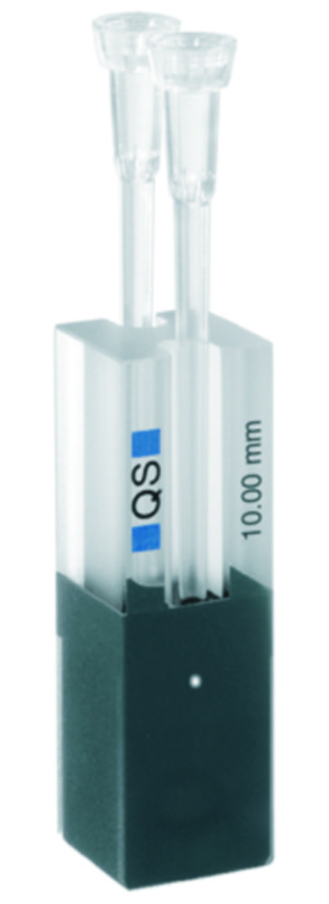 Ultra micro cells for absorption measurement, UV-range, quartz glass High Performance Ultra micro cells for absorption measurement, UV-range, quartz glass High Performance