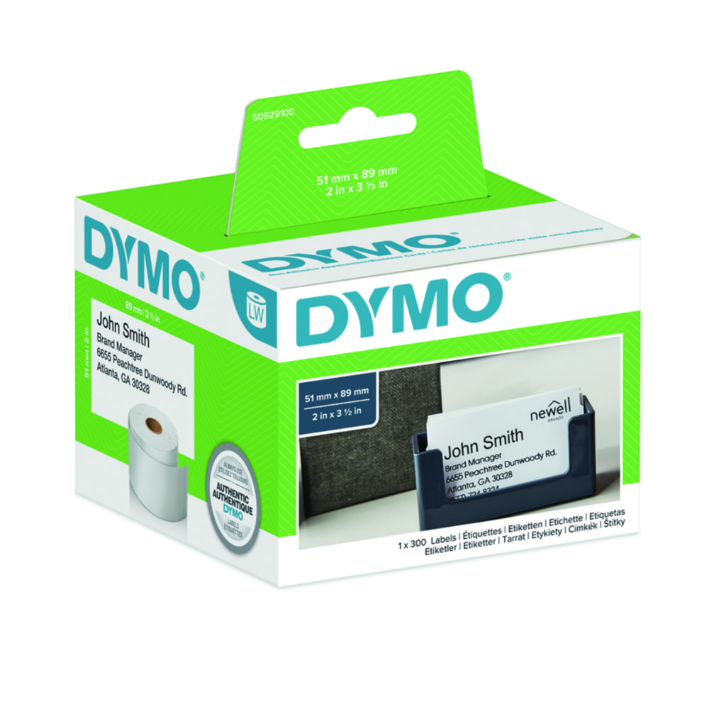 Paper labels LabelWriter™ for DYMO® label printers, non-adhesive Paper labels LabelWriter™ for DYMO® label printers, non-adhesive