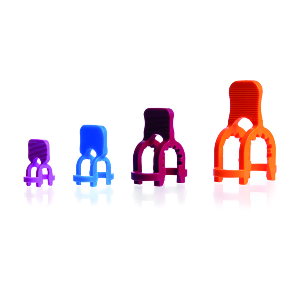 Joint clips KECK, POM, for spherical ground joints Joint clips KECK, POM, for spherical ground joints