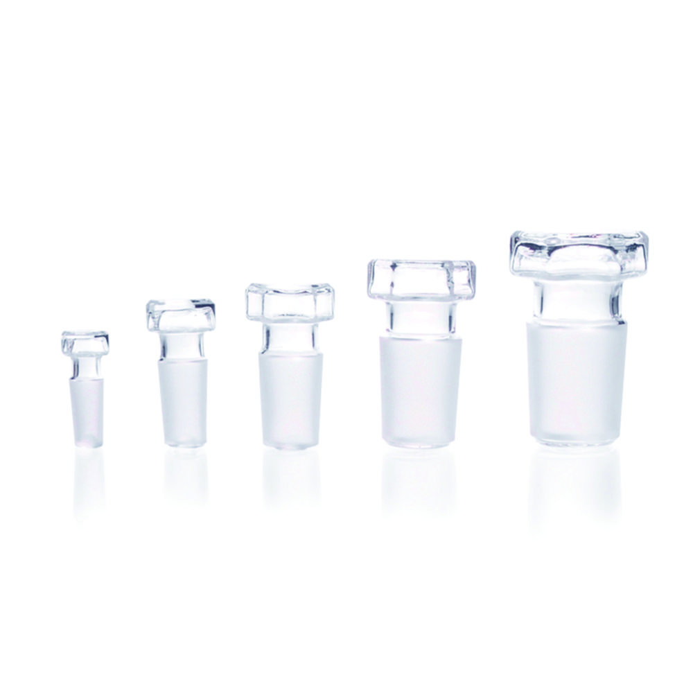 Hexagonal hollow stopper DURAN®, flat Hexagonal hollow stopper DURAN®, flat