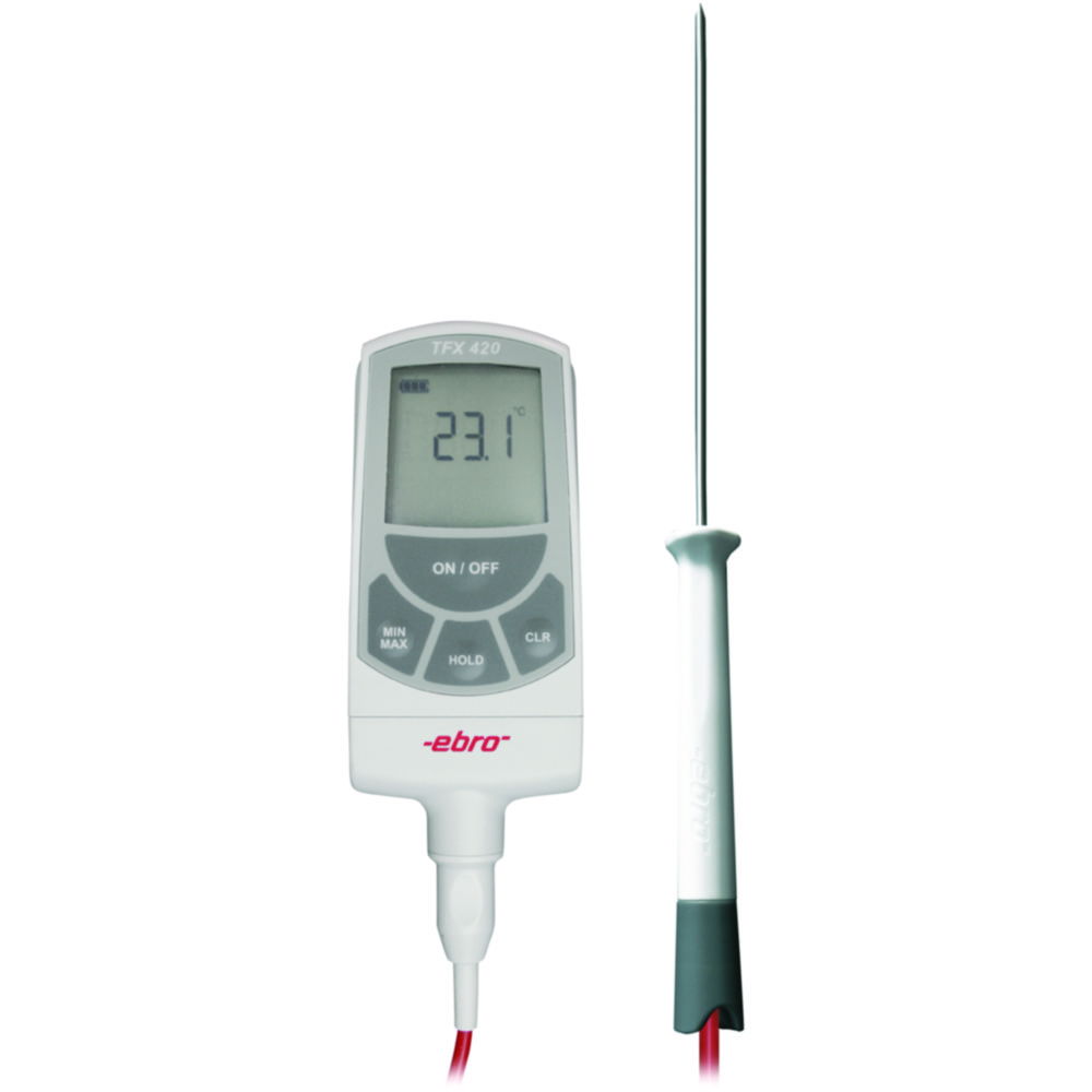 Labor-Thermometer Set TFX 420, mit Temperaturfühler TPX 400