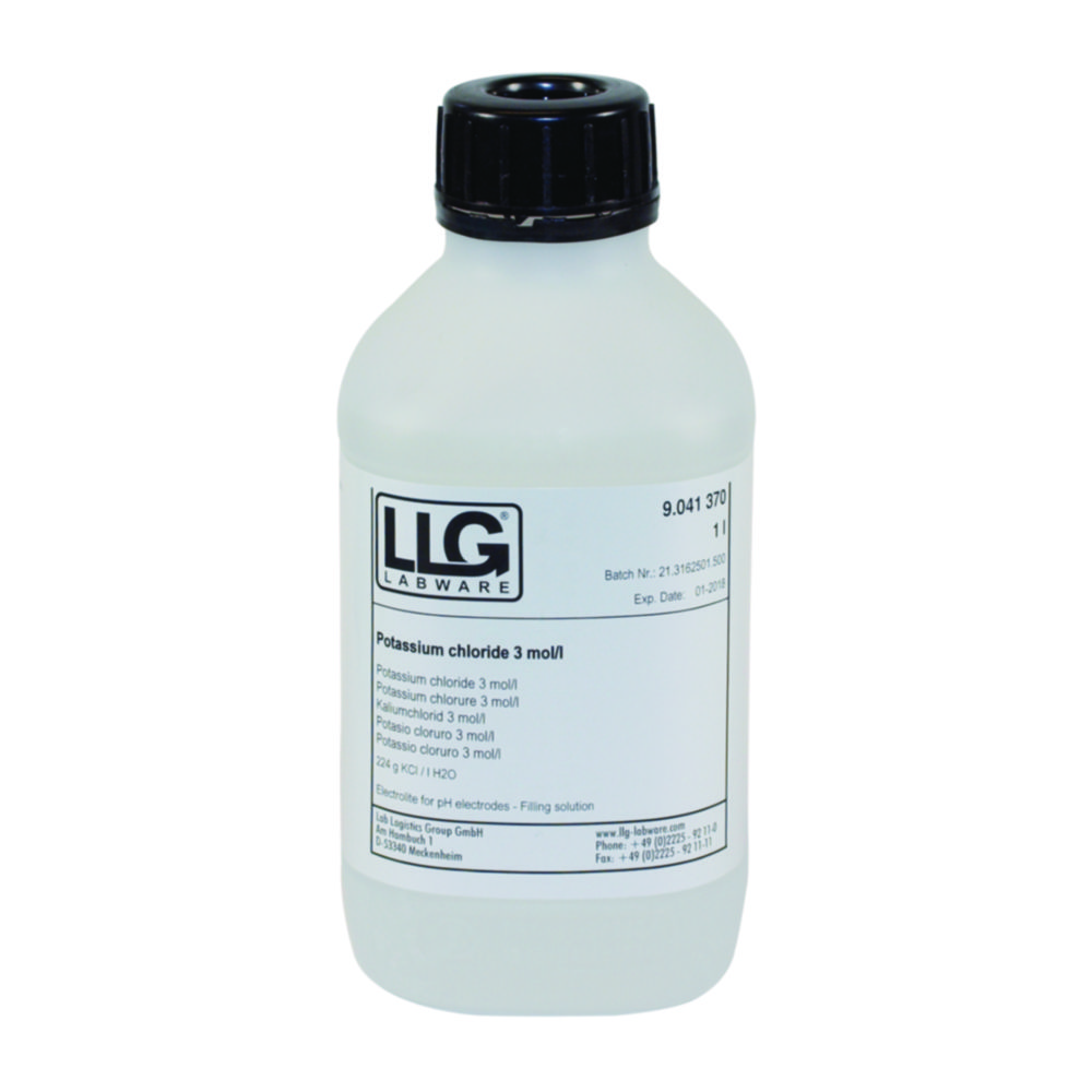 LLG-Electrolyte solutions, KCl LLG-Electrolyte solutions, KCl