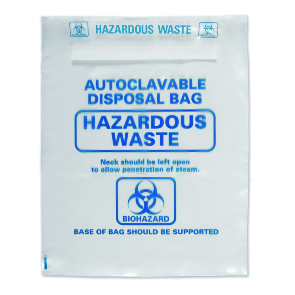 LLG-Autoclavable Bags, PP, with Biohazard printing LLG-Autoclavable Bags, PP, with Biohazard printing