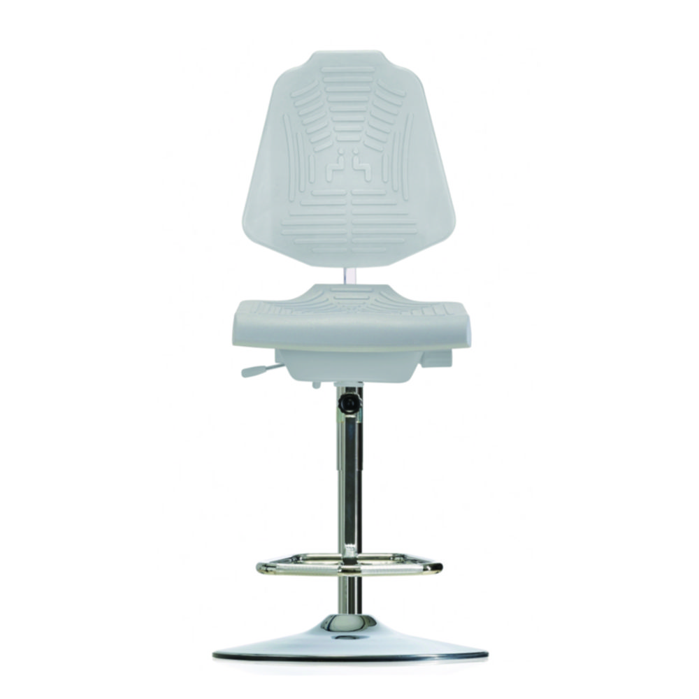 Laboratory chair, GMP, high, with step-up Laboratory chair, GMP, high, with step-up