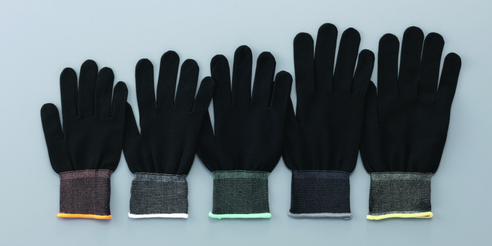 Undergloves ASPURE, black, polyester or nylon Undergloves ASPURE, black, polyester or nylon