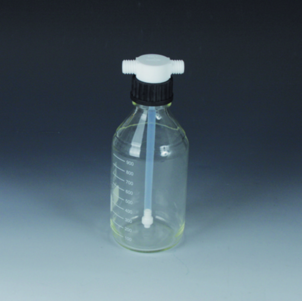 Scrubber Bottles Vitrum, borosilicate glass/PTFE Scrubber Bottles Vitrum, borosilicate glass/PTFE