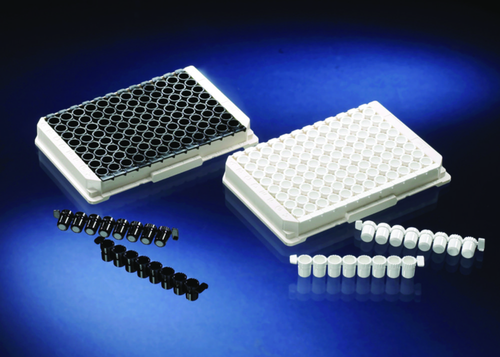 Module Immuno LockWell, PS, abbrechbar, weiß und schwarz