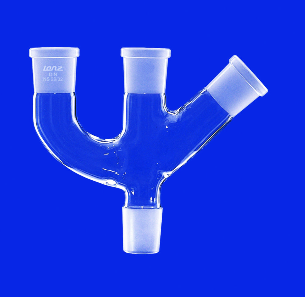 Three neck adapters, DURAN® tubing