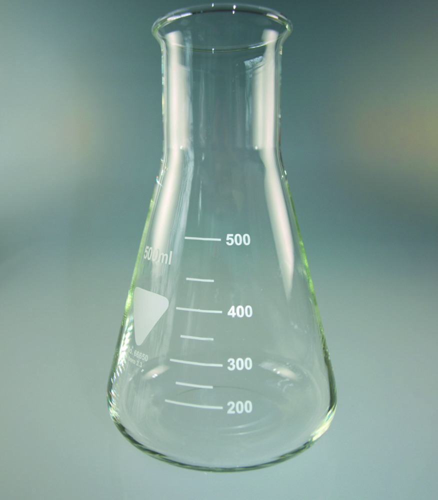 Erlenmeyer flasks, Borosilicate glass 3.3, wide neck Erlenmeyer flasks, Borosilicate glass 3.3, wide neck