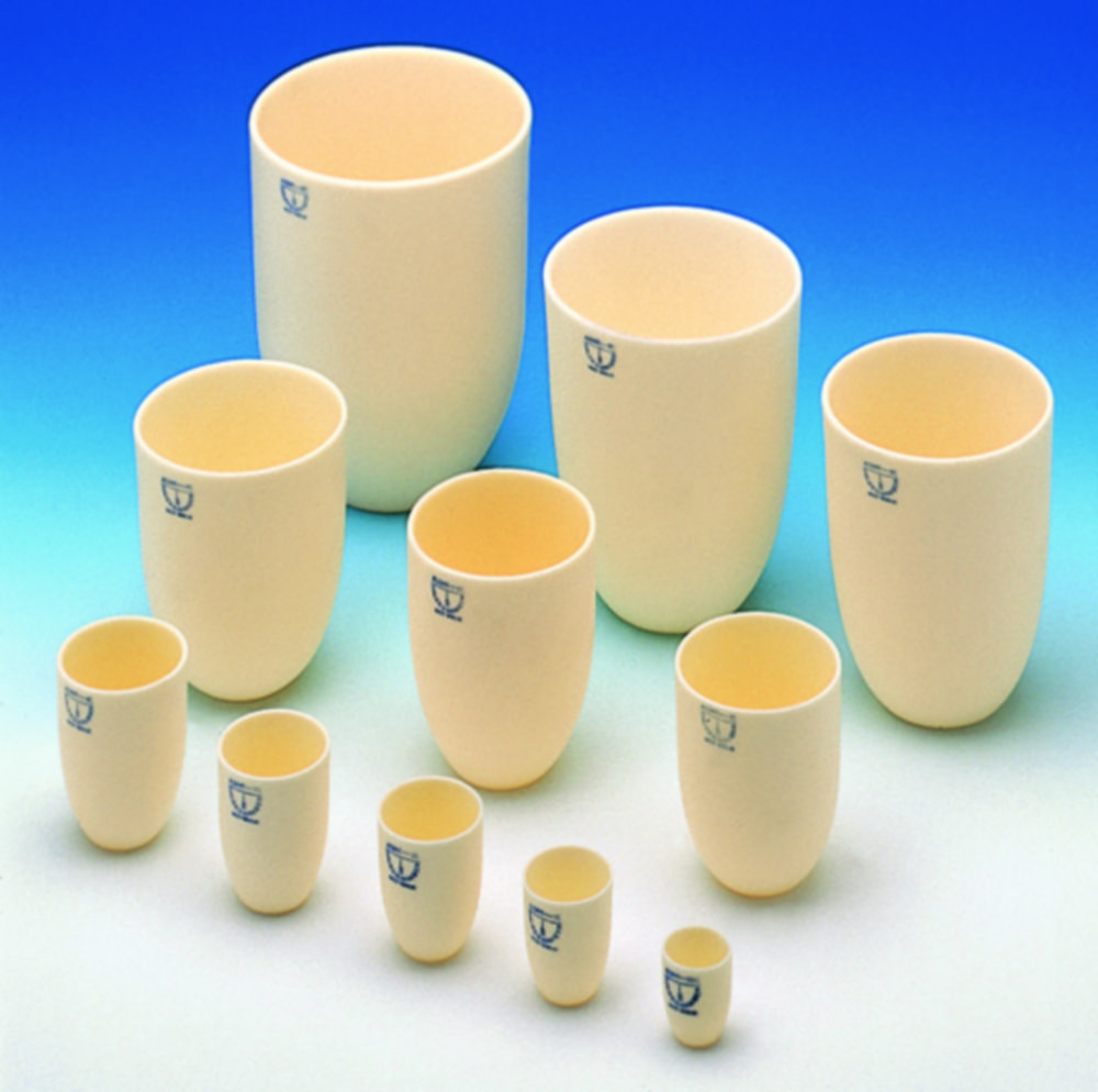 Crucibles, Alsint, tall form Crucibles, Alsint, tall form