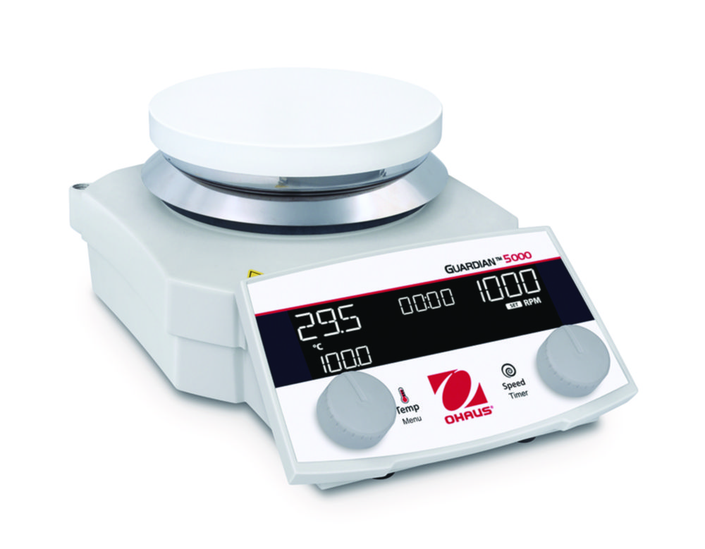 Hotplate stirrers Guardian™ 5000, with round top plate Hotplate stirrers Guardian™ 5000, with round top plate