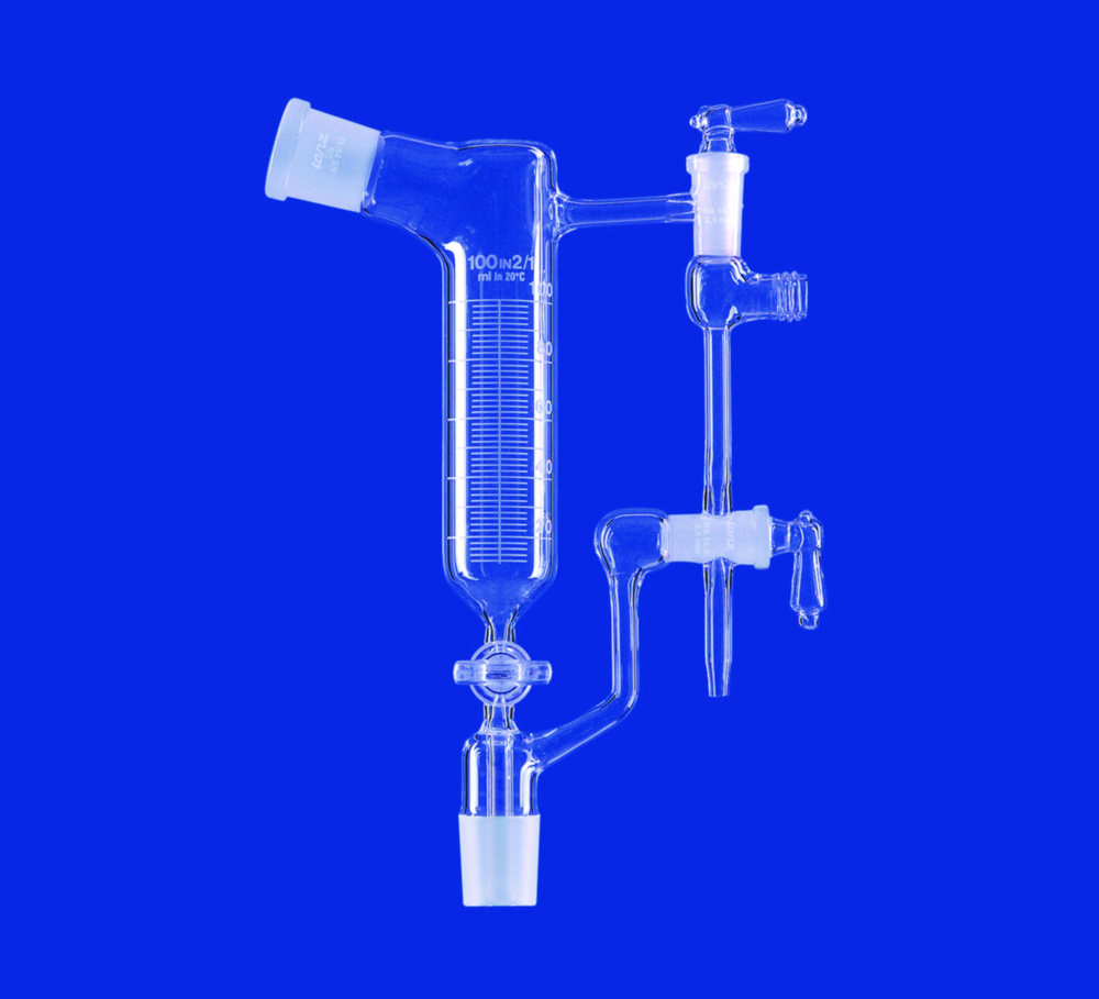 Distilling receivers to Anschütz-Thiele, bent, DURAN®tubing Distilling receivers to Anschütz-Thiele, bent, DURAN®tubing