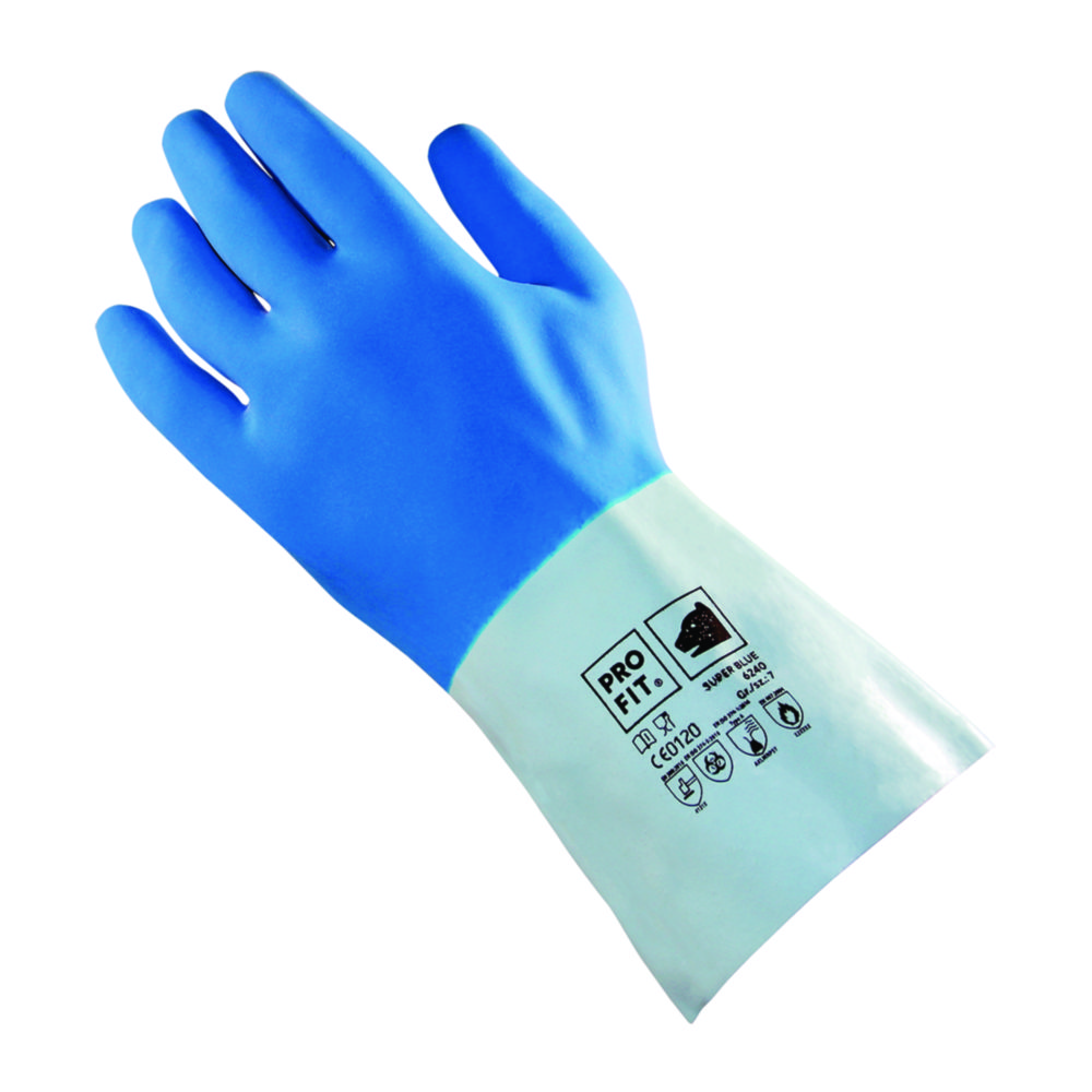 Latex gloves Pro-Fit 6240, super blue Latex gloves Pro-Fit 6240, super blue